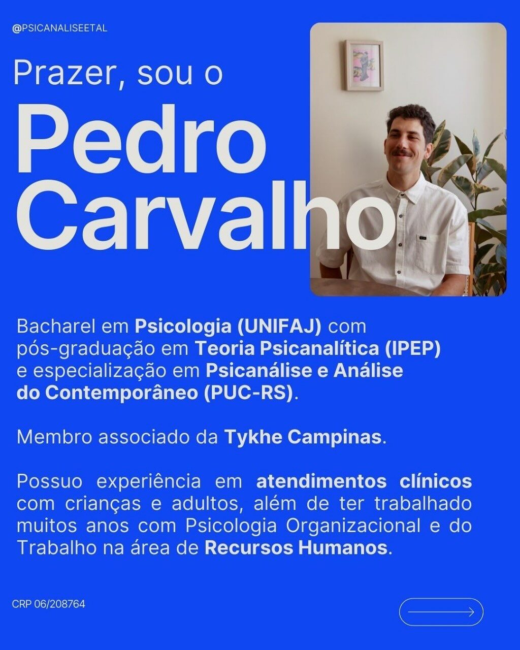 Instagram post from psicanaliseetal. This post is in position 1.