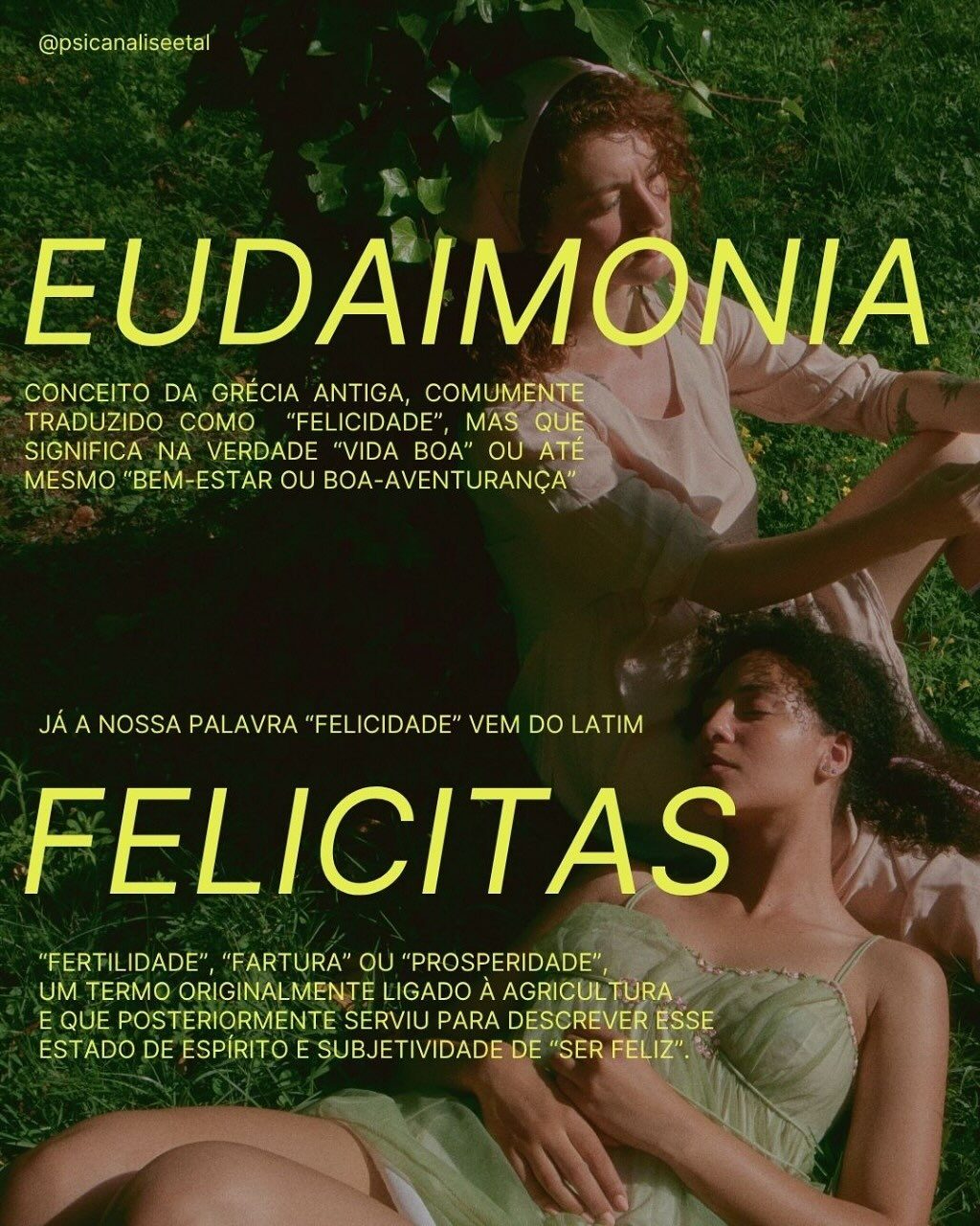 Instagram post from psicanaliseetal. This post is in position 1.